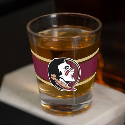 Florida State 2oz Stripe Shot Glass
