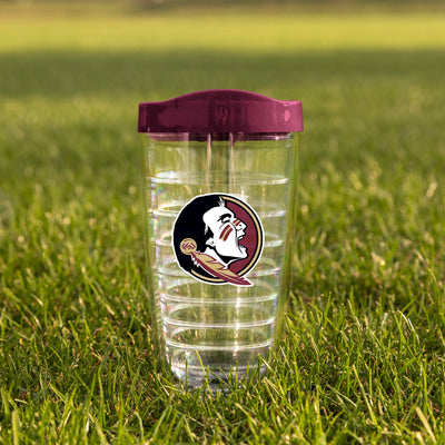 FL State 16oz Flipside Dbl Wall Clear Tumbler