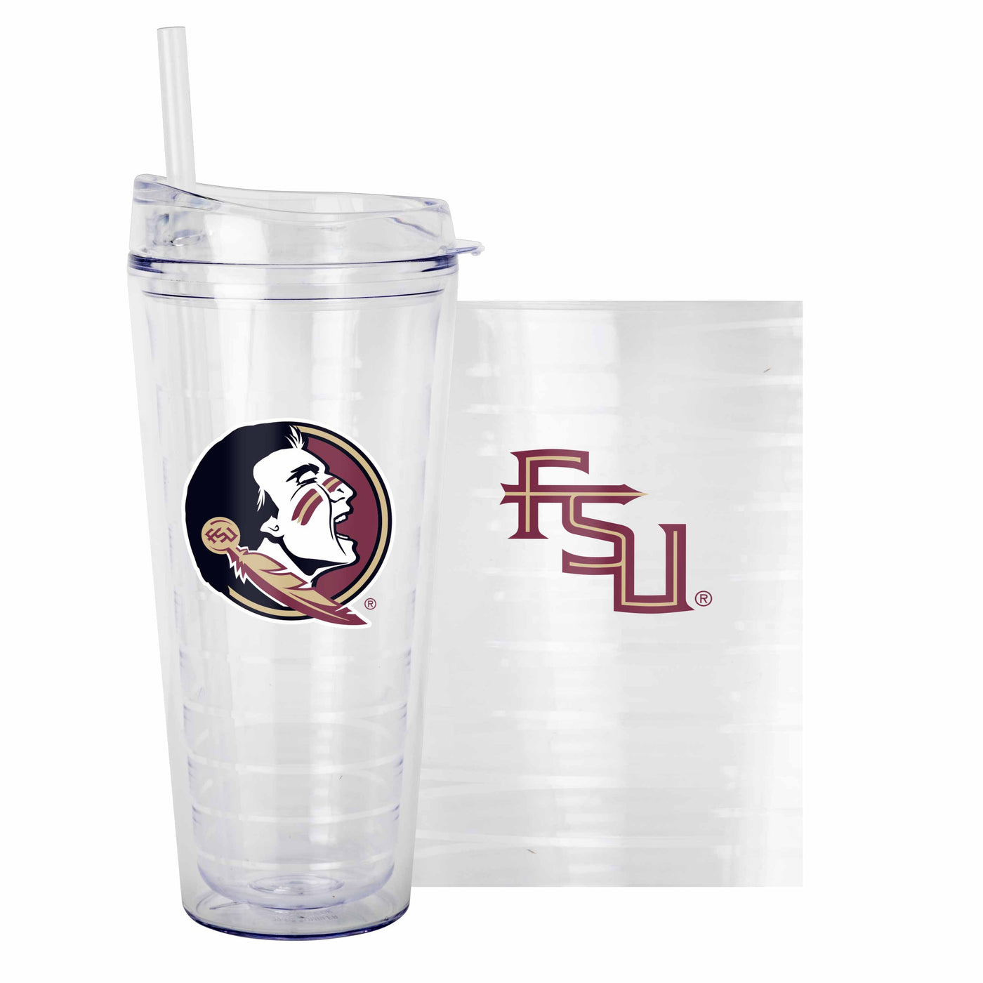 FL State 22oz Flipside Dbl Wall Clear Tumbler