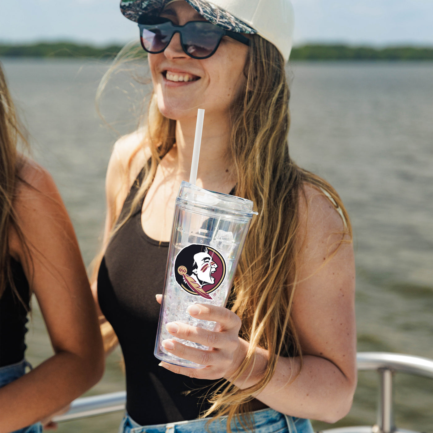 FL State 22oz Flipside Dbl Wall Clear Tumbler