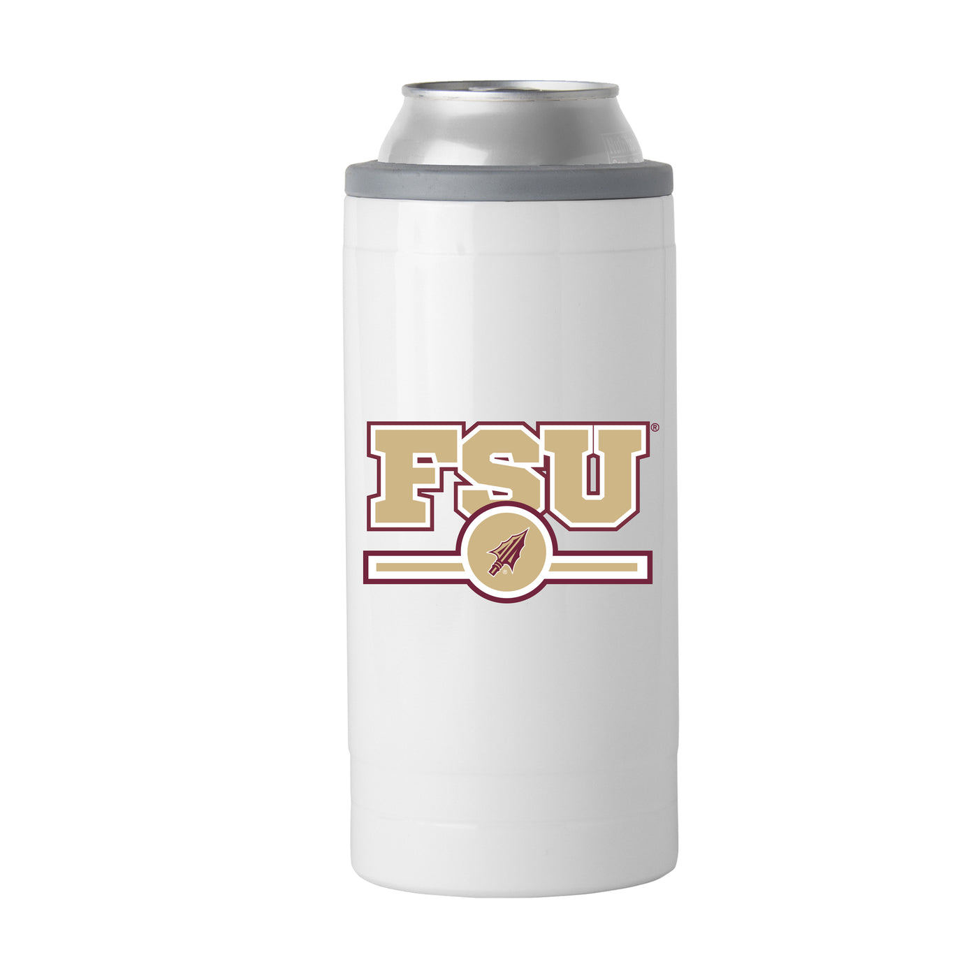 Florida State Letterman 12 oz Slim Can Coolie