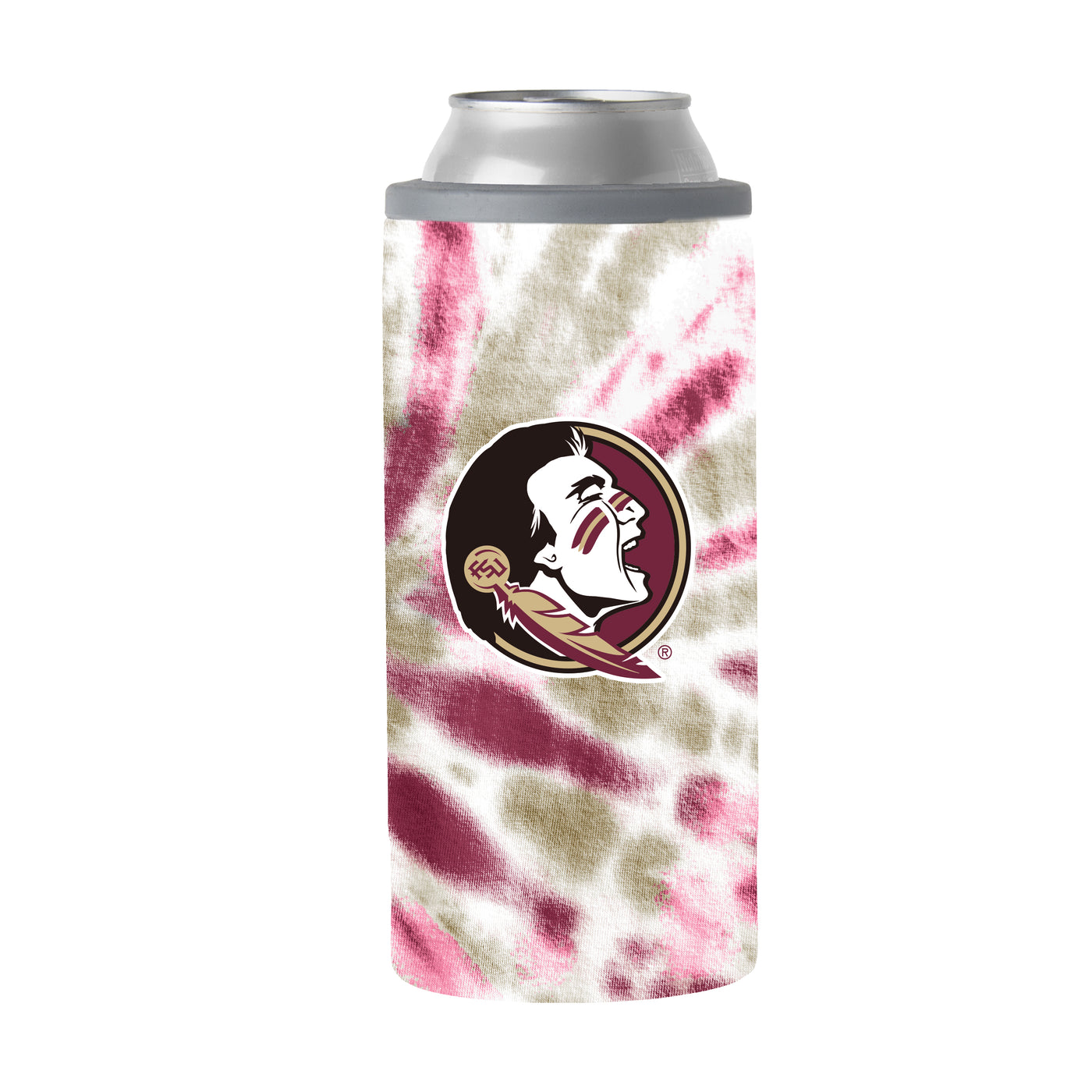 FL State 12oz Tie Dye Slim Can Coolie