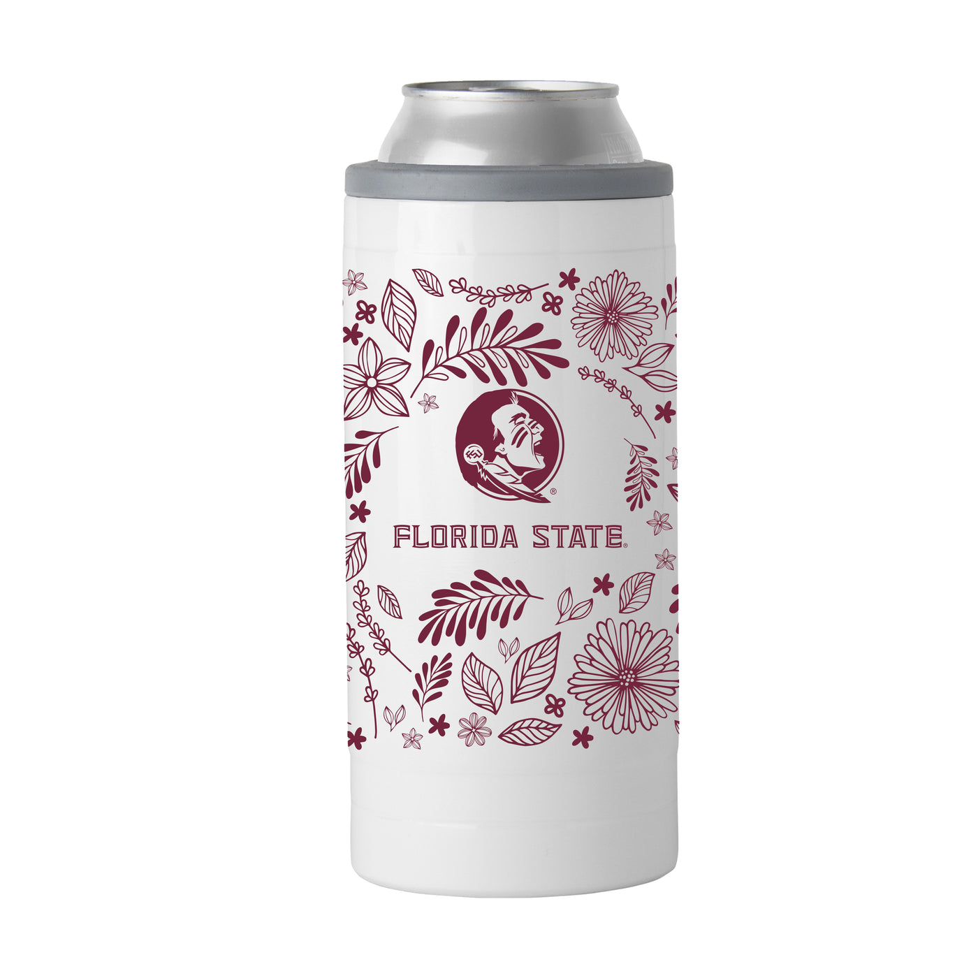 FL State 12oz Botanical Slim Can Coolie