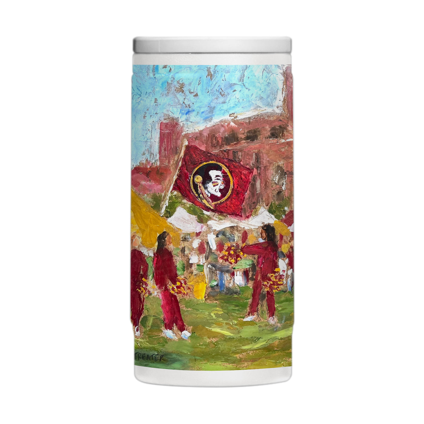 Florida State 12oz Collector Powder Coat Slim Can Coolie