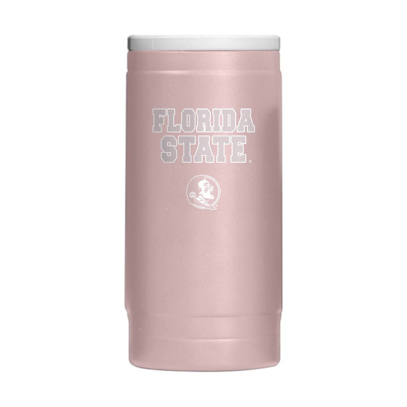 FL State  Stencil Powder Coat Slim Can Coolie