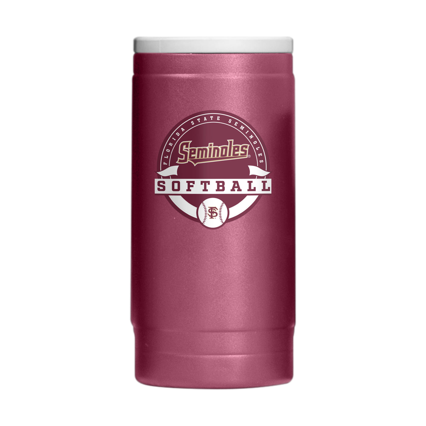 FL State 12oz Softball Powdercoat SlimCan Coolie