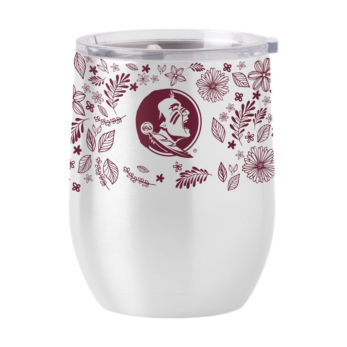 FL State 16oz Botanical Stainless Curved Beverage