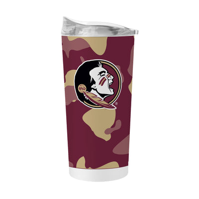 FL State 20oz Camo Powder Coat Tumbler