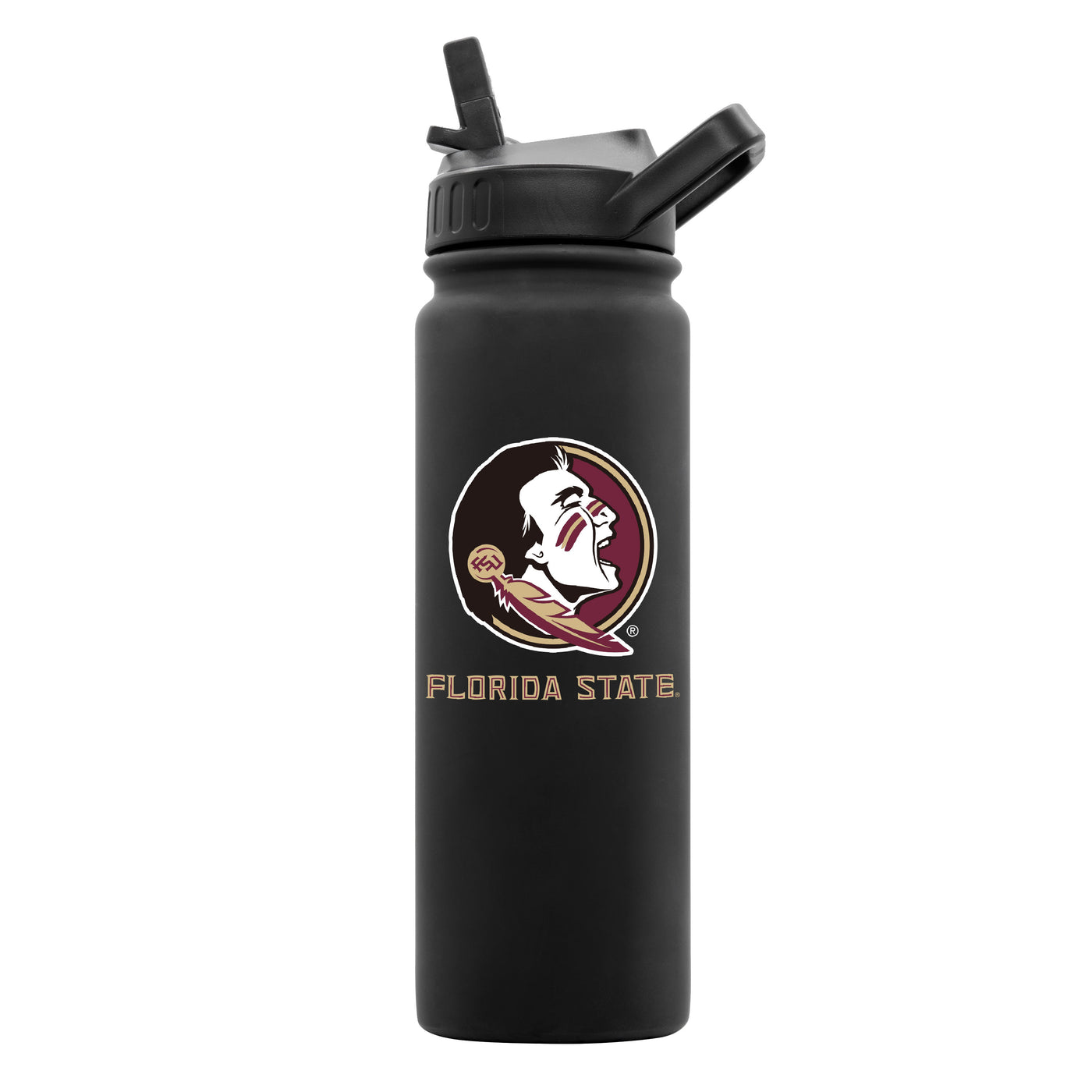 Florida State 24oz Black Soft Touch Bottle