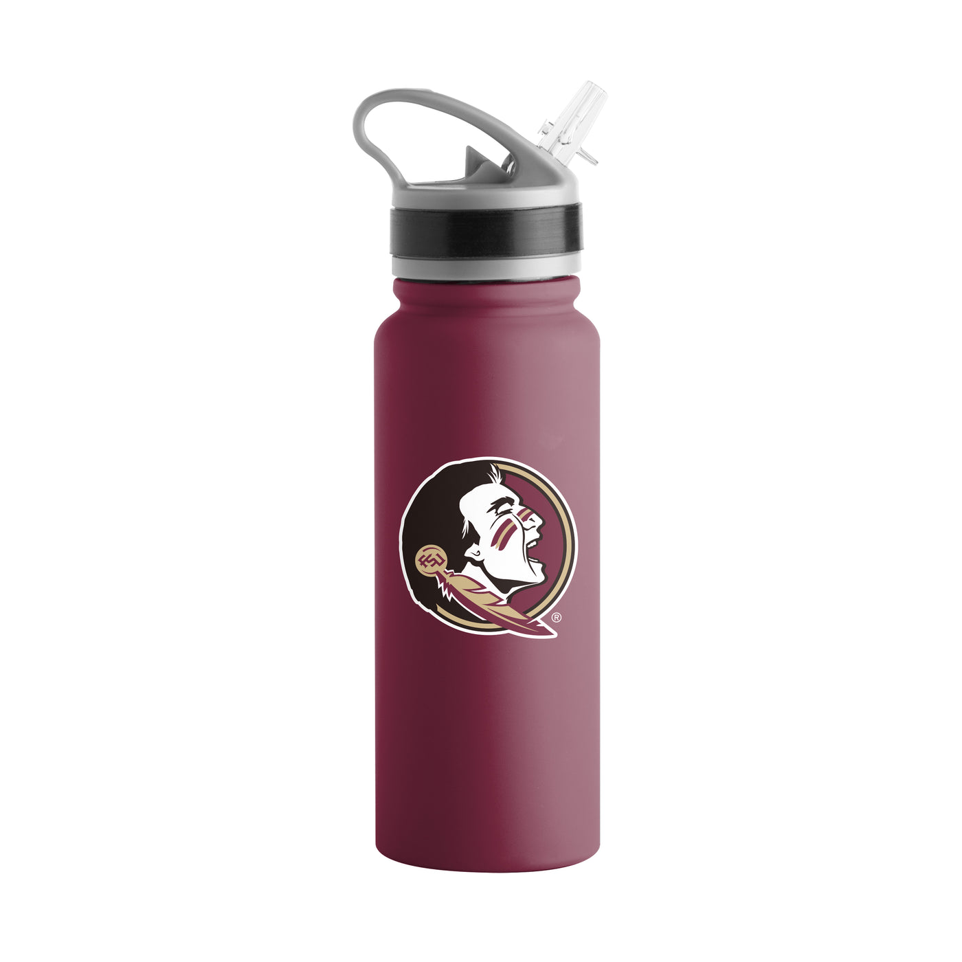 FL State 25oz Campus Color Letterman Stainless Single Wall Flip Top Bottle