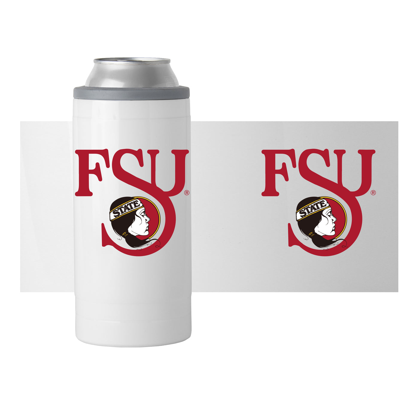 Florida State 12oz Logo Slim Can Coolie