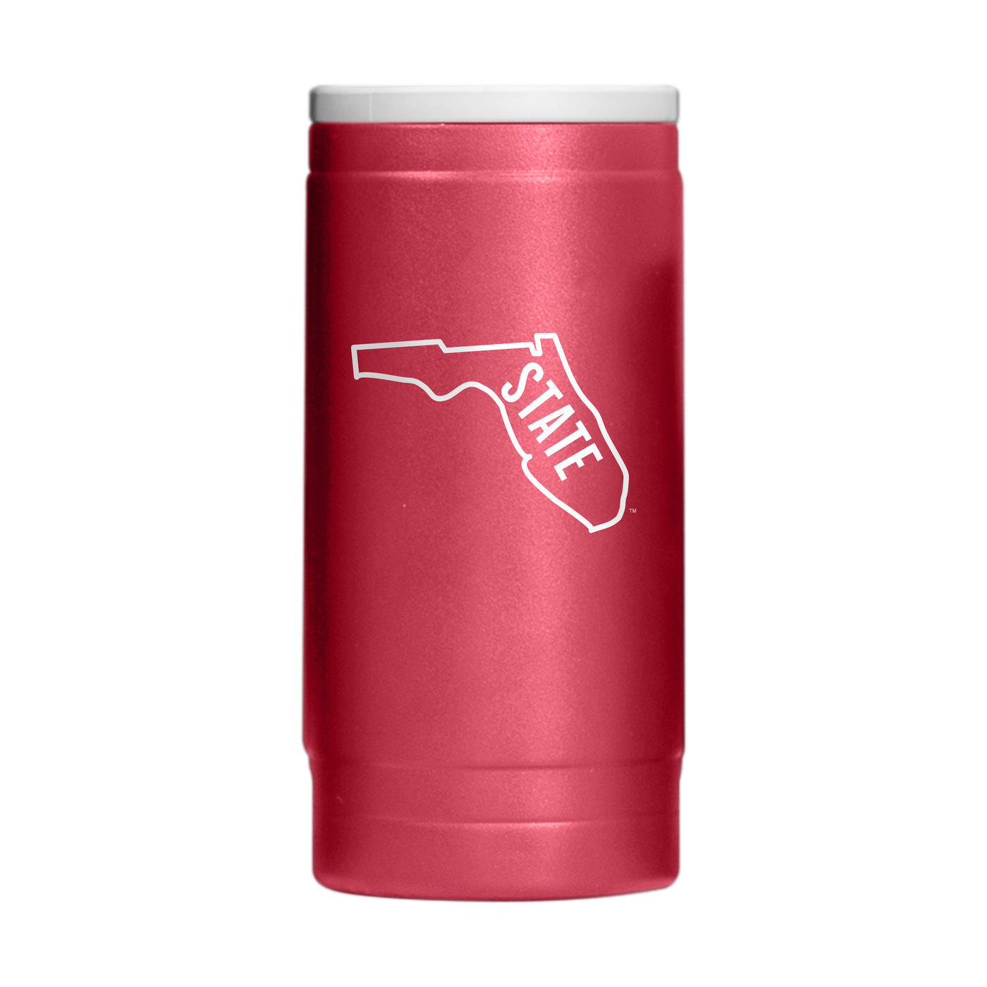 Florida State Florida Outline 12oz Powdercoat SlimCan Coolie