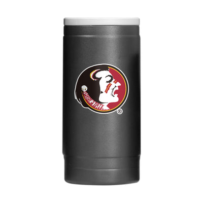 Florida State Seminole Head 12oz Powder Coat Slim Can Coolie