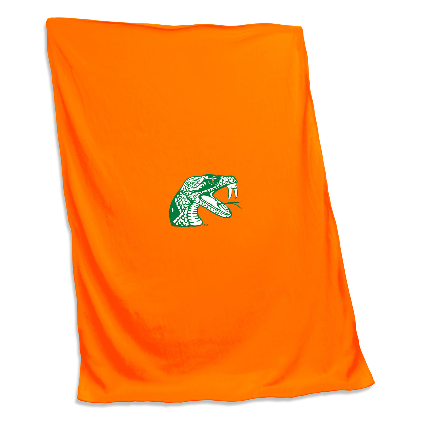 Florida A&M Tangerine Sweatshirt Blanket (Screened)