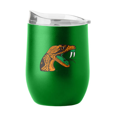 Florida A&M 16oz Flipside Powder Coat Curved Bev - Logo Brands