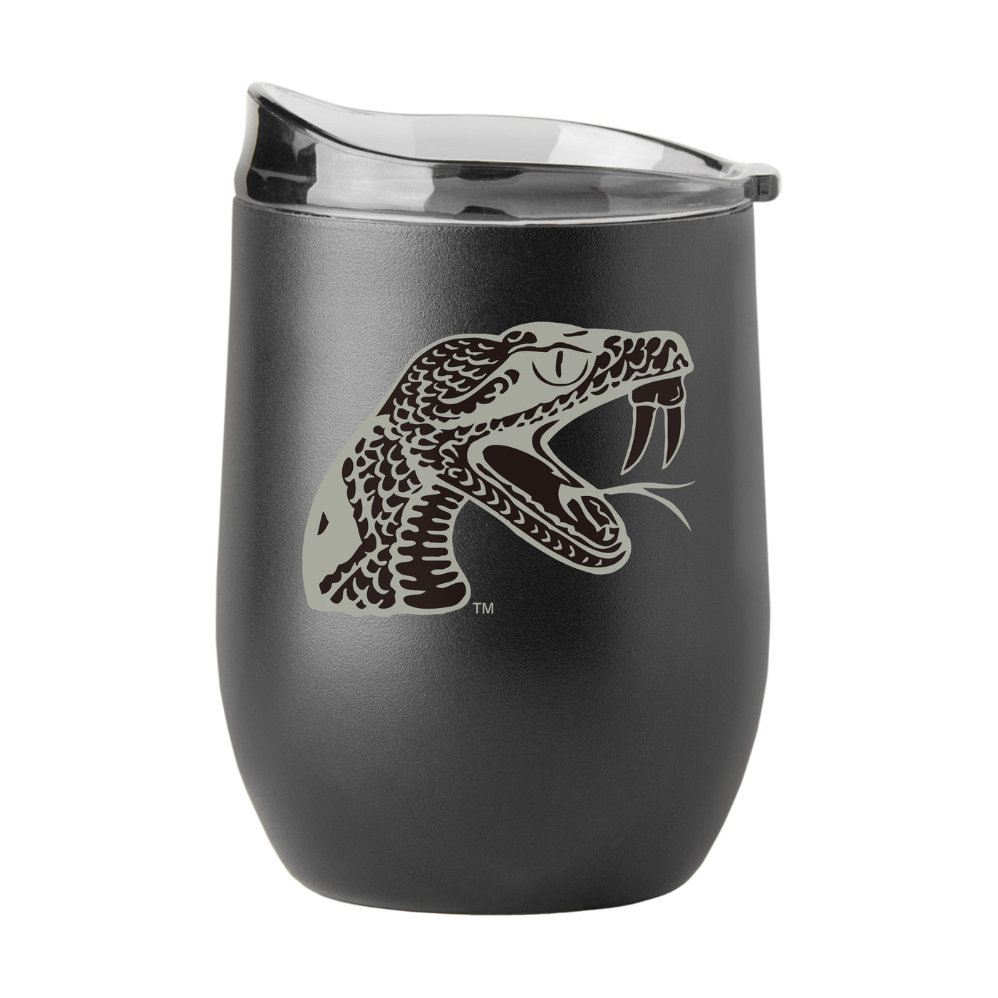 Florida A&M GunMetal 16oz Black Powder Curved Beverage