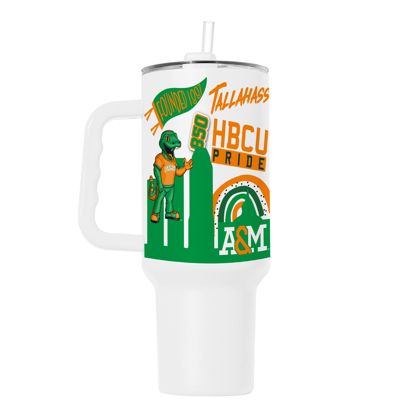 Florida A&M 40oz Native Powder Coat Tumbler