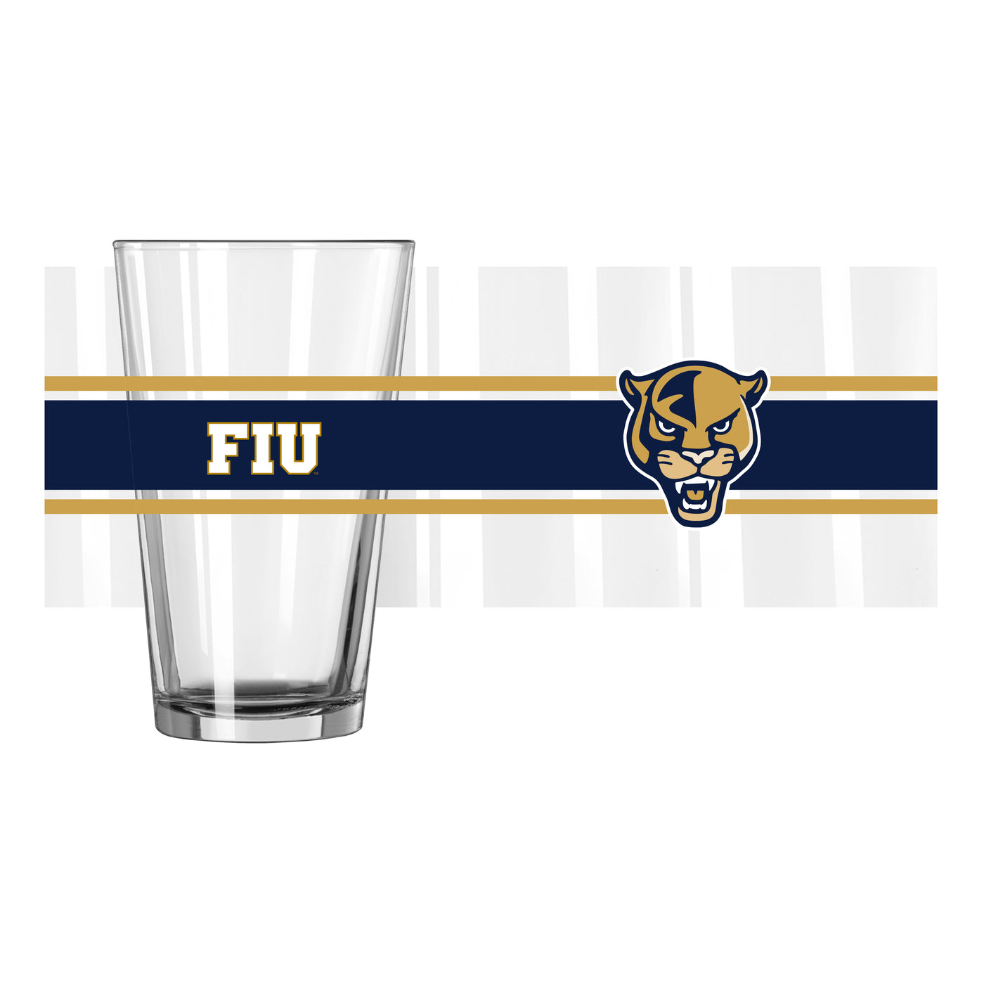 Florida International 16oz Stripe Pint Glass
