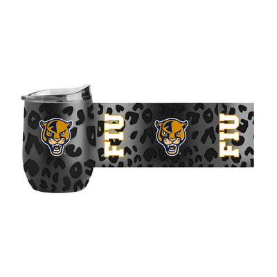 Florida Int'l Leopard 16oz Black Powdercoat Curved Beverage