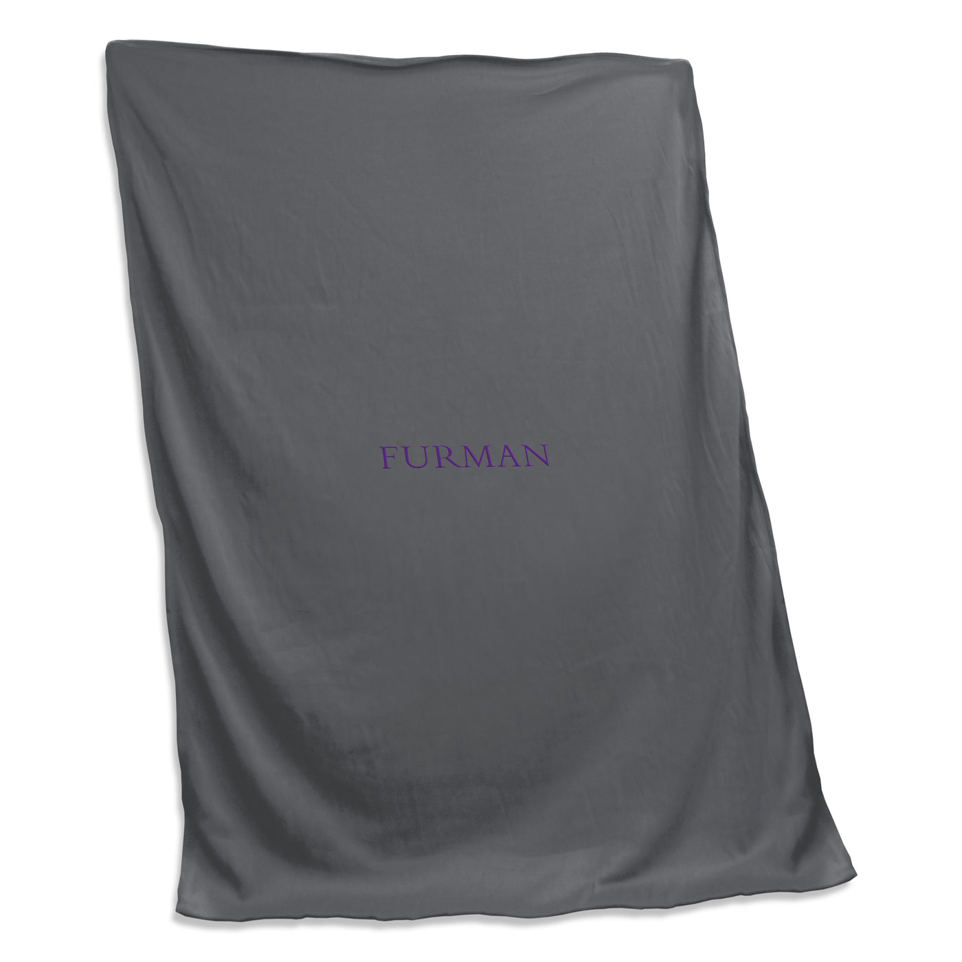 Furman Gray Sweatshirt Blanket (Screened)