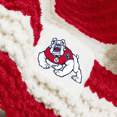 Fresno State Cable Knit Throw 50x60