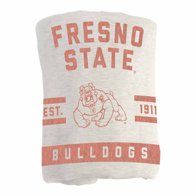 Fresno State Oatmeal Sweatshirt Blanket - Logo Brands