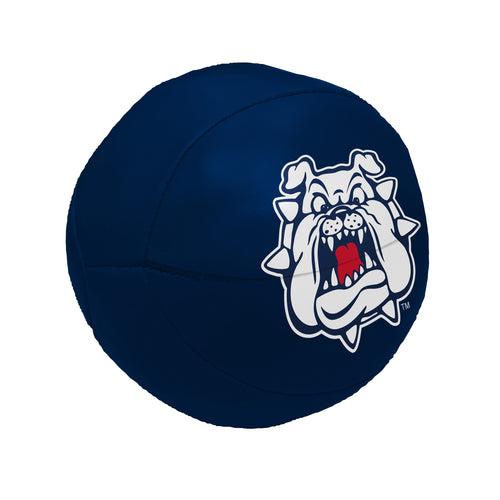 Fresno State 4-inch Micro Soft Basketball by Logo Brands, small recreation basketball for indoor play or display.
