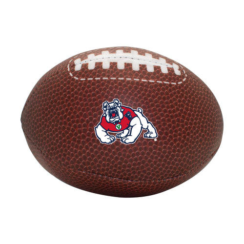 Fresno State composite brown micro soft football by Logo Brands, designed for recreation and casual play.