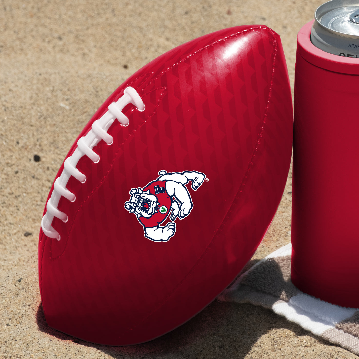 Fresno State Carbon Fiber Mini-Size Glossy Football