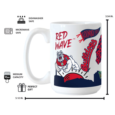 Fresno State 15oz Native Sublimated Mug