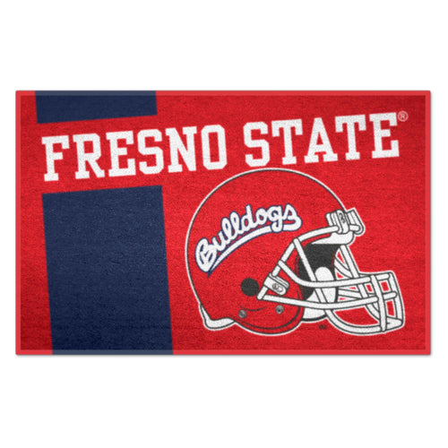 Fresno State starter mat with university logo, navy blue and red colors, for sports or team use, by Logo Brands.