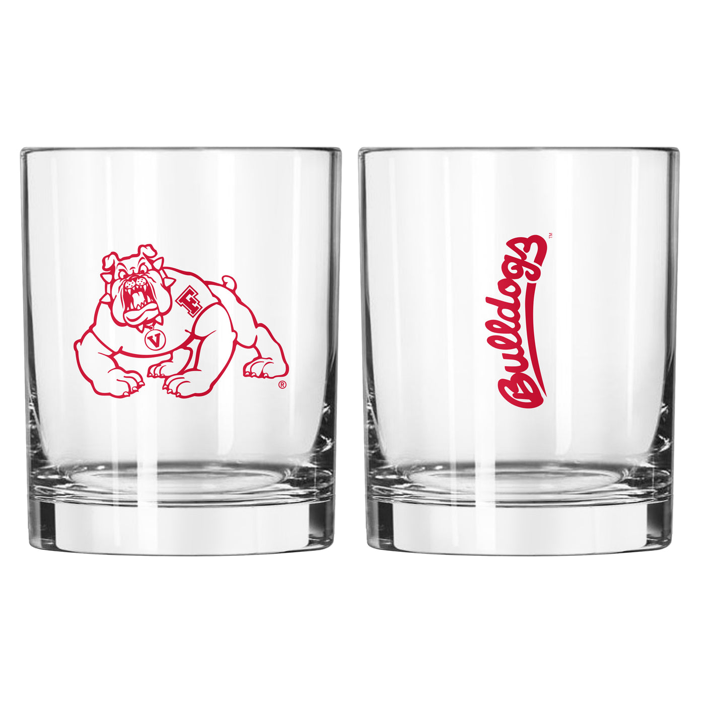 Fresno State 14oz Gameday Rocks Glass