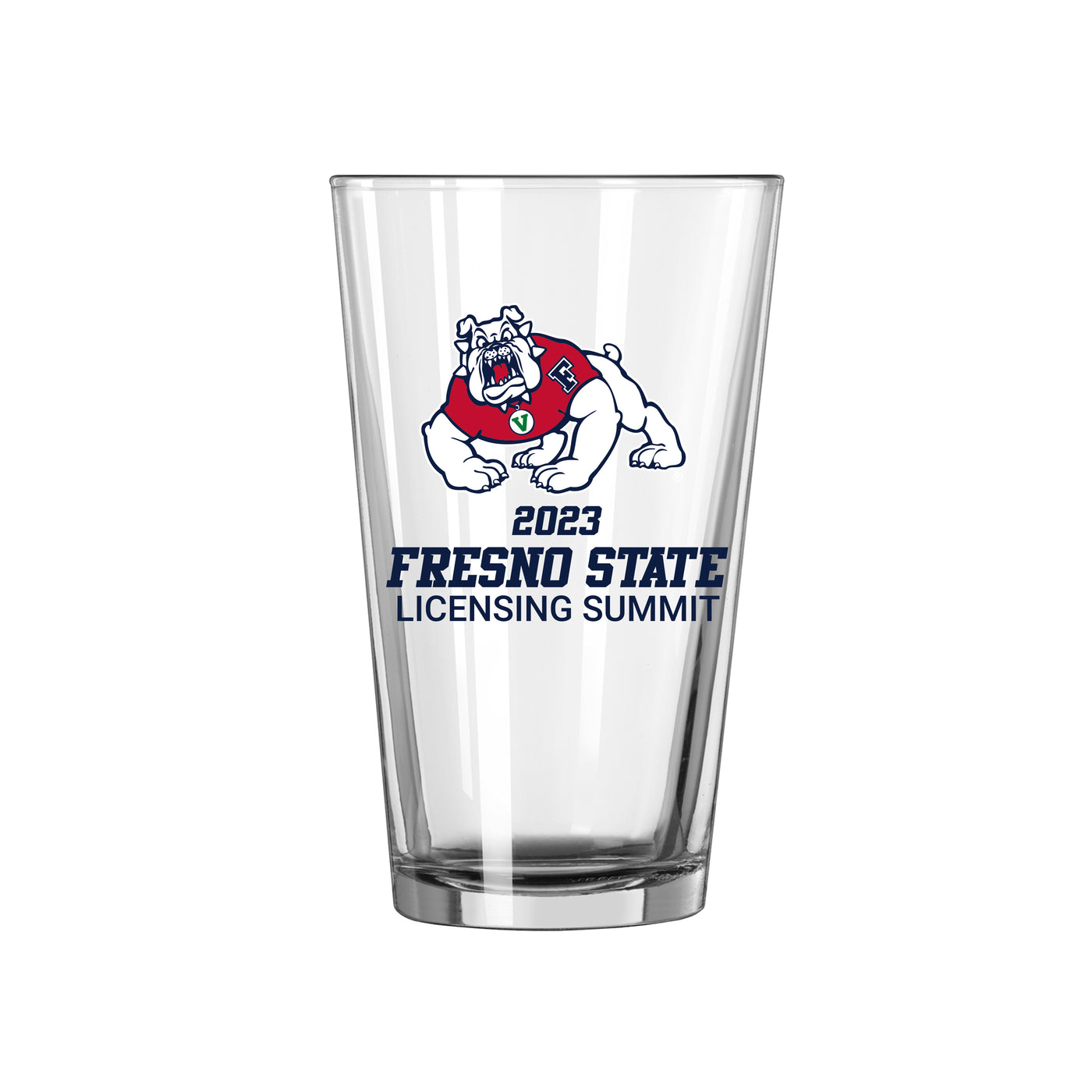 Fresno State 2023 Licensing Summit 16oz Pint Glass