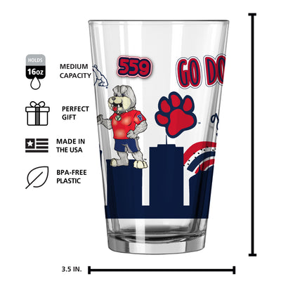 Fresno State 16oz Native Pint Glass