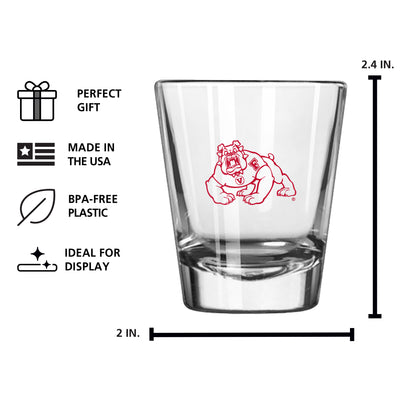 Fresno State 2oz Gameday Shot Glass
