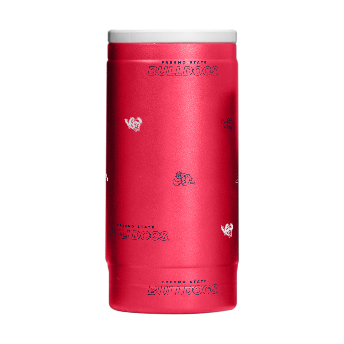 Fresno State 12oz Step And Repeat Powdercoat SlimCan Coolie