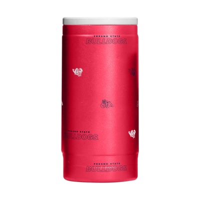 Fresno State 12oz Step And Repeat Powdercoat SlimCan Coolie