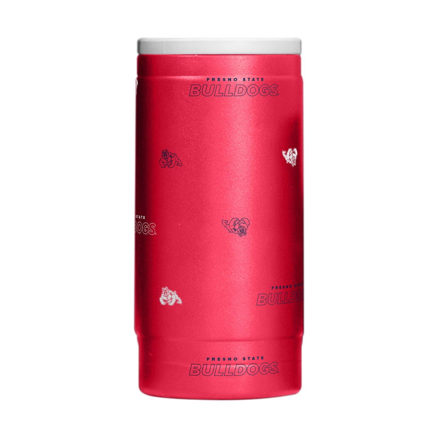 Fresno State 12oz Step And Repeat Powdercoat SlimCan Coolie