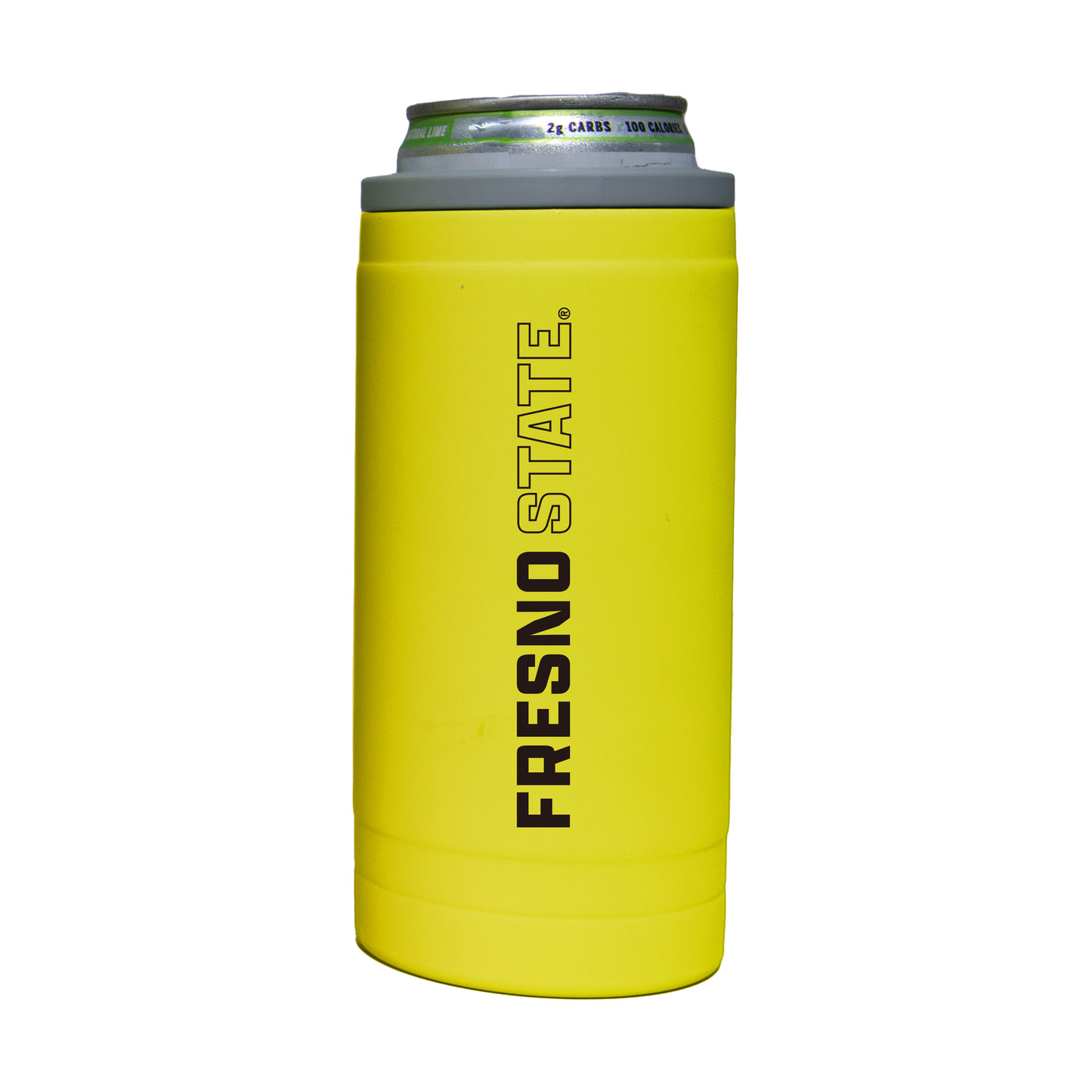 Fresno State 12oz Cru Stacked Soft Touch Slim Coolie