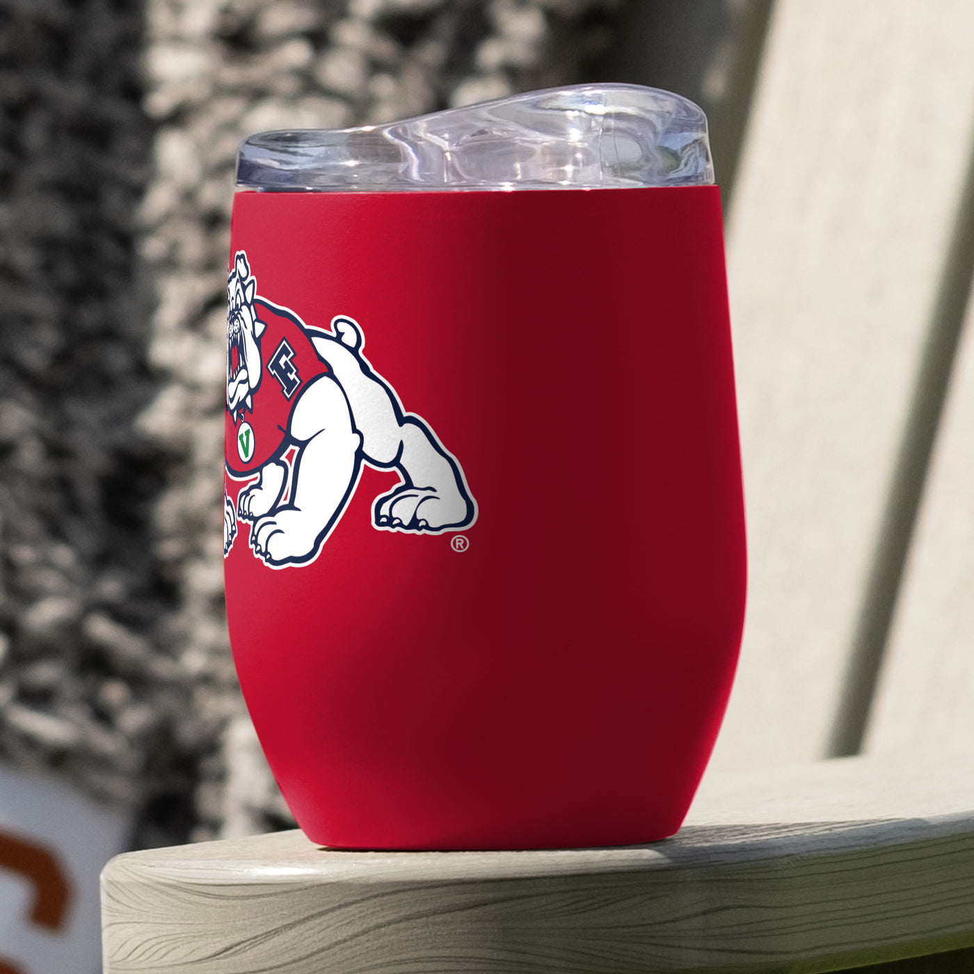 Fresno State 16oz Flipside Powder Coat Curved Bev