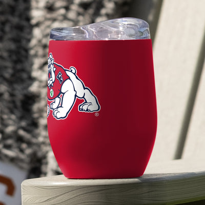 Fresno State 16oz Flipside Powder Coat Curved Bev