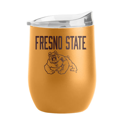 Fresno State 16oz Huddle Powder Coat Curved Bev