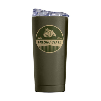 Fresno State 20oz Olive Badge Powder Coat Tumbler