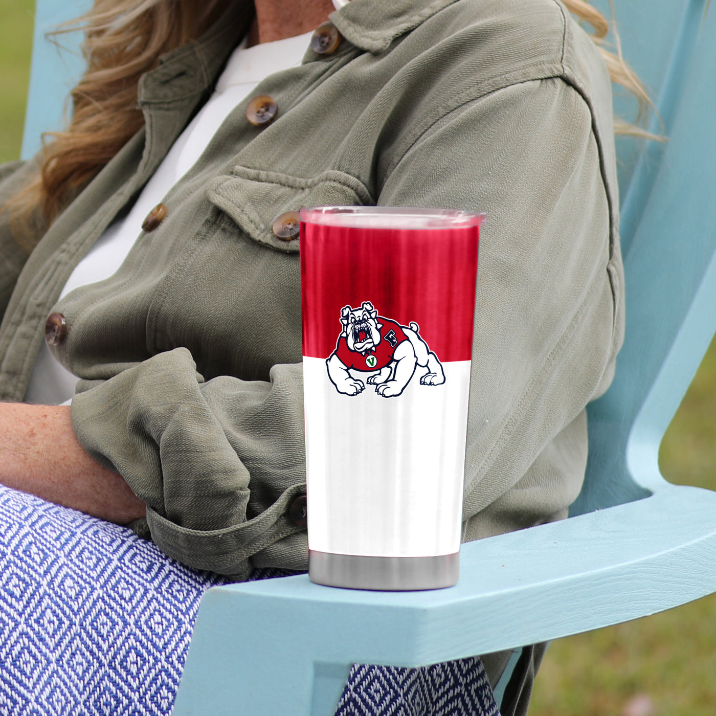 Fresno State 20oz Colorblock Stainless Tumbler