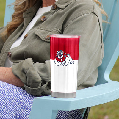 Fresno State 20oz Colorblock Stainless Tumbler