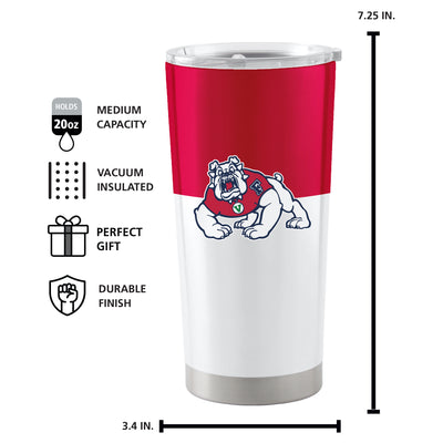 Fresno State 20oz Colorblock Stainless Tumbler