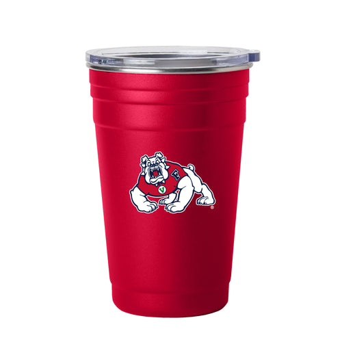 Fresno State 22oz Flipside stainless steel drinkware cup with Fresno State logo and flip-top lid.