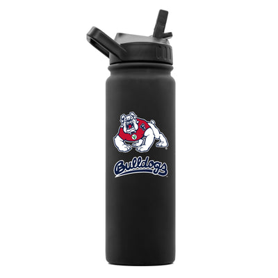 Fresno State 24oz Black Soft Touch Bottle