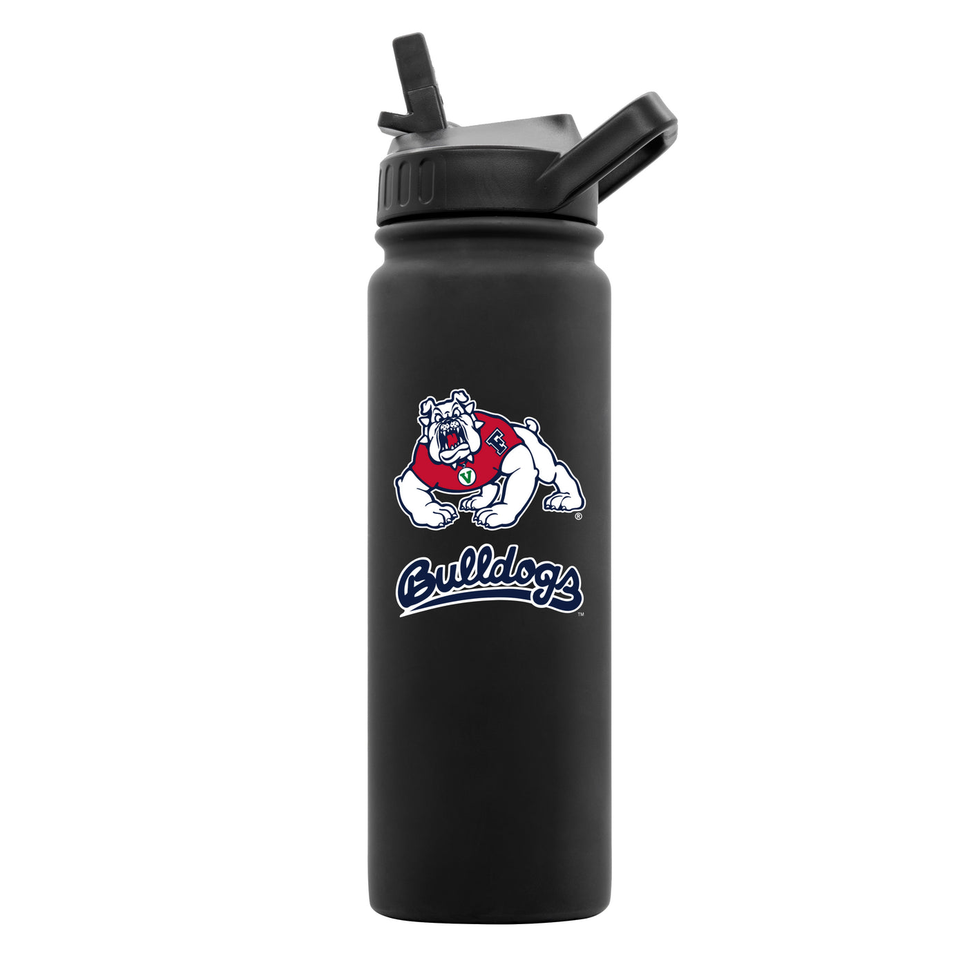 Fresno State 24oz Black Soft Touch Bottle