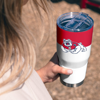 Fresno State 30oz Colorblock Stainless Tumbler